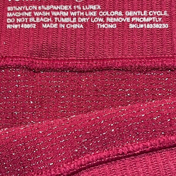 NWT TORRID Thong Pantie Sz 3X Purple Ribbed - Picture 3 of 4